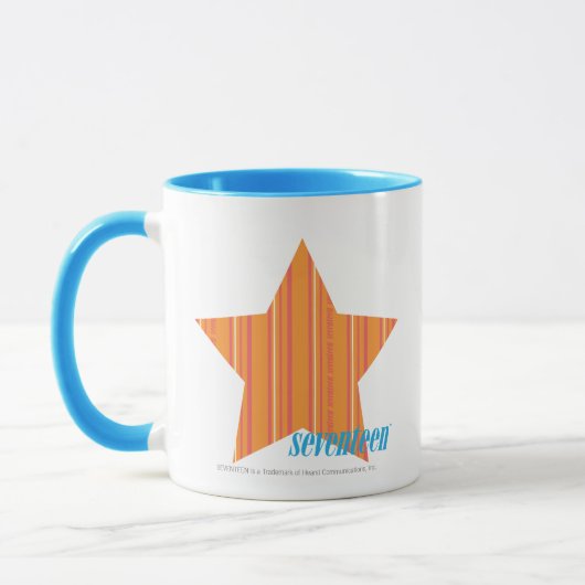 Dünne Streifen-Orange 4 Tasse (Links)