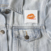 Dünne Streifen orange Button (Beispiel)
