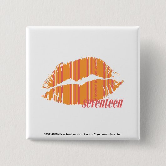 Dünne Streifen orange Button (Vorderseite)