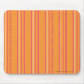 Dünne Streifen orange Mousepad (Vorne)