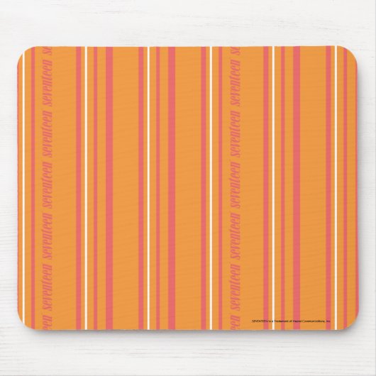 Dünne Streifen orange Mousepad (Vorne)
