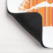 Dünne Streifen orange Mousepad (Ecke)