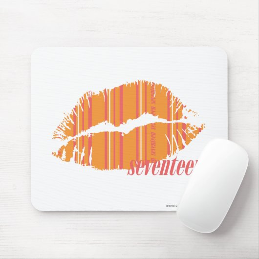 Dünne Streifen orange Mousepad (Mit Mouse)