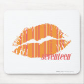 Dünne Streifen orange Mousepad (Vorne)