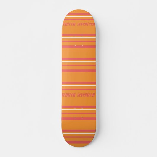 Dünne Streifen orange Skateboard (Vorne)