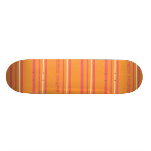 Dünne Streifen orange Skateboard