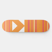 Dünne Streifen orange Skateboard (Horizontal)