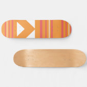 Dünne Streifen orange Skateboard (Horizontal)
