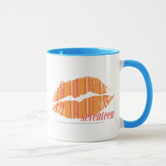 Dünne Streifen orange Tasse (Rechts)