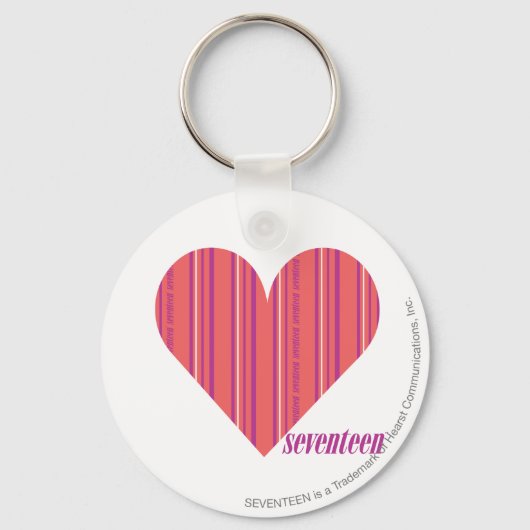 Dünne Streifen Pink 3 Schlüsselanhänger (Vorderseite)