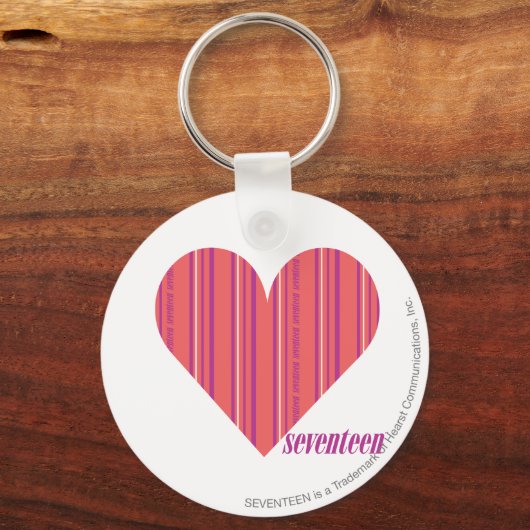 Dünne Streifen Pink 3 Schlüsselanhänger (Vorderseite)