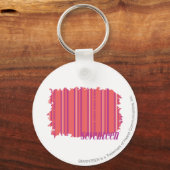 Dünne Streifen rosa 2 Schlüsselanhänger (Vorderseite)