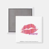 Dünne Streifen rosa Magnet (Vorderseite/Rückseite)