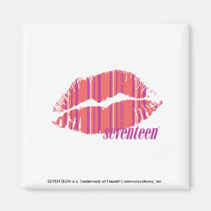 Dünne Streifen rosa Magnet