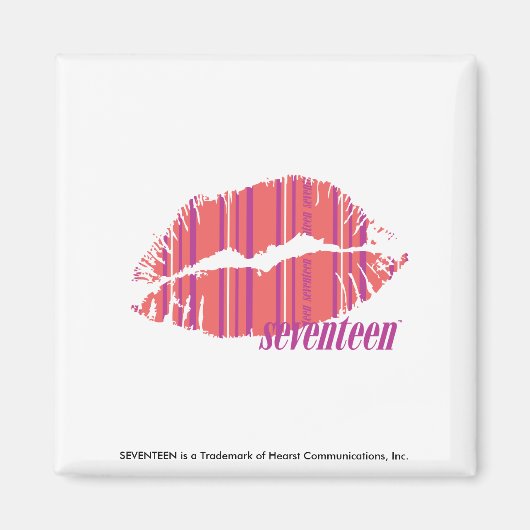 Dünne Streifen rosa Magnet (Vorne)