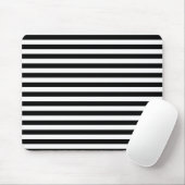 Dünne Streifen - Schwarzweiss Mousepad (Mit Mouse)