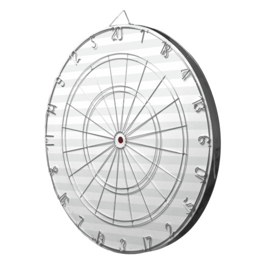 Dünne Streifen - weiß und hellgrau Dartscheibe (Vorderseite rechts)
