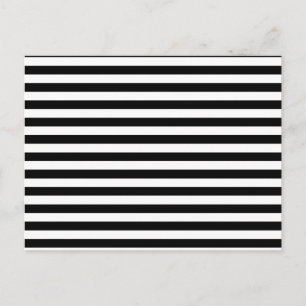 Dünne Streifen - weiß und schwarz Postkarte
