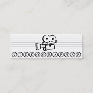 Dünne Videographer Visitenkarte