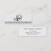 Dünne Videographer Visitenkarte (Vorne/Hinten)