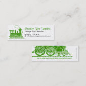 Dünne Visitenkarte des grünen (Vorne/Hinten)