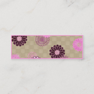 Dünne Visitenkarte - Rosa und Braun