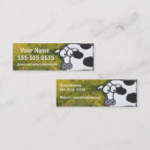 dünne Visitenkarten der Kuh Mini Visitenkarte (Vorne/Hinten)