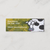 dünne Visitenkarten der Kuh Mini Visitenkarte (Rückseite)