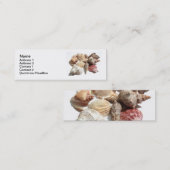 Dünne Visitenkarten der Seashells Mini Visitenkarte (Vorne/Hinten)