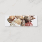Dünne Visitenkarten der Seashells Mini Visitenkarte (Rückseite)