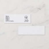 Dünne Visitenkarten Labrador-Welpen Mini Visitenkarte (Vorne/Hinten)