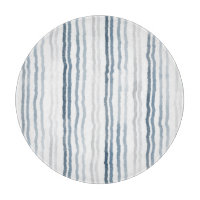 Dünne Wasserfarbene Streifen, Schieferblau, Grau,