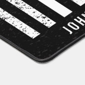 Dünne weiße Linie störte amerikanische Flagge EMT Schreibtischunterlage (Ecke)