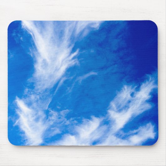 Dünne Wolken - Blau Mousepad (Vorne)