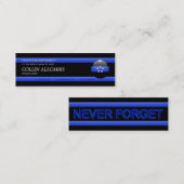 Dünner Blue LinePolizeichef Mini Visitenkarte (Vorne/Hinten)