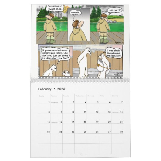 Dünner Kalender des Eis-2018 (Feb 2026)