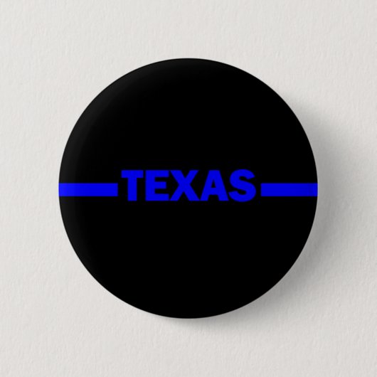 Dünner Polizeibeamte Blue Lines TEXAS Button (Vorderseite)