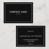 dünner weißer Rand Visitenkarte (Vorne/Hinten)