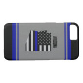 Dünnes Blue Line Arizona Case-Mate iPhone Hülle (Rückseite (Horizontal))
