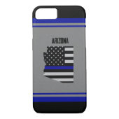 Dünnes Blue Line Arizona Case-Mate iPhone Hülle (Rückseite)