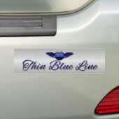 Dünnes Blue Line Autoaufkleber (Auf Auto)