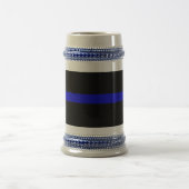 Dünnes Blue Line Bierglas (Mittel)