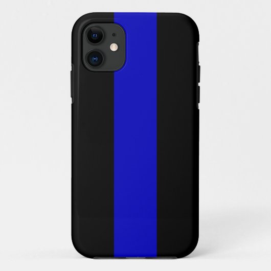 Dünnes Blue Line Case-Mate iPhone Hülle (Rückseite)