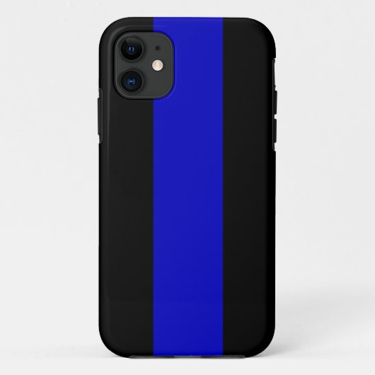 Dünnes Blue Line Case-Mate iPhone Hülle (Rückseite)