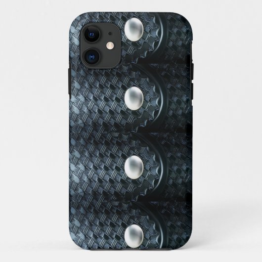 Dünnes Blue Line - Case-Mate iPhone Hülle (Rückseite)