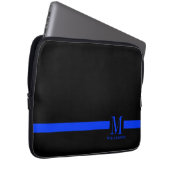 Dünnes Blue Line-Gewohnheits-Monogramm Laptopschutzhülle (Vorne Rechts)