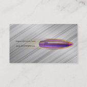 Dünnes Blue Line - Gurt-Wächter und Kugel Visitenkarte (Rückseite)