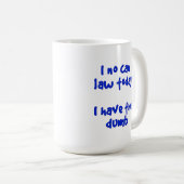 Dünnes Blue Line habe ich das stumme Kaffeetasse (VorderseiteRechts)