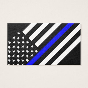 Dünnes Blue Line im amerikanischen Stil
