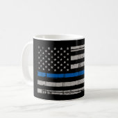 Dünnes Blue Line Kaffeetasse (Vorderseite Links)